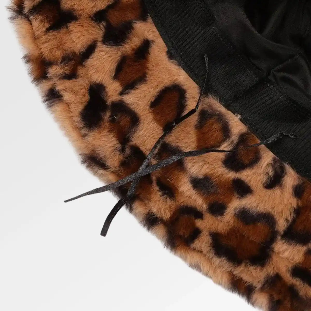 Fluffy Leopard Bucket Hat