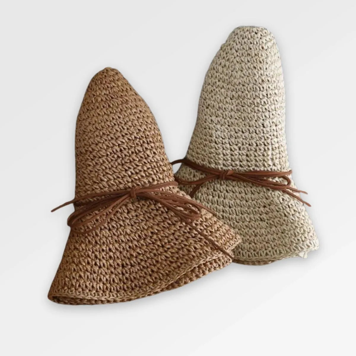 Packable Straw Bucket Hat