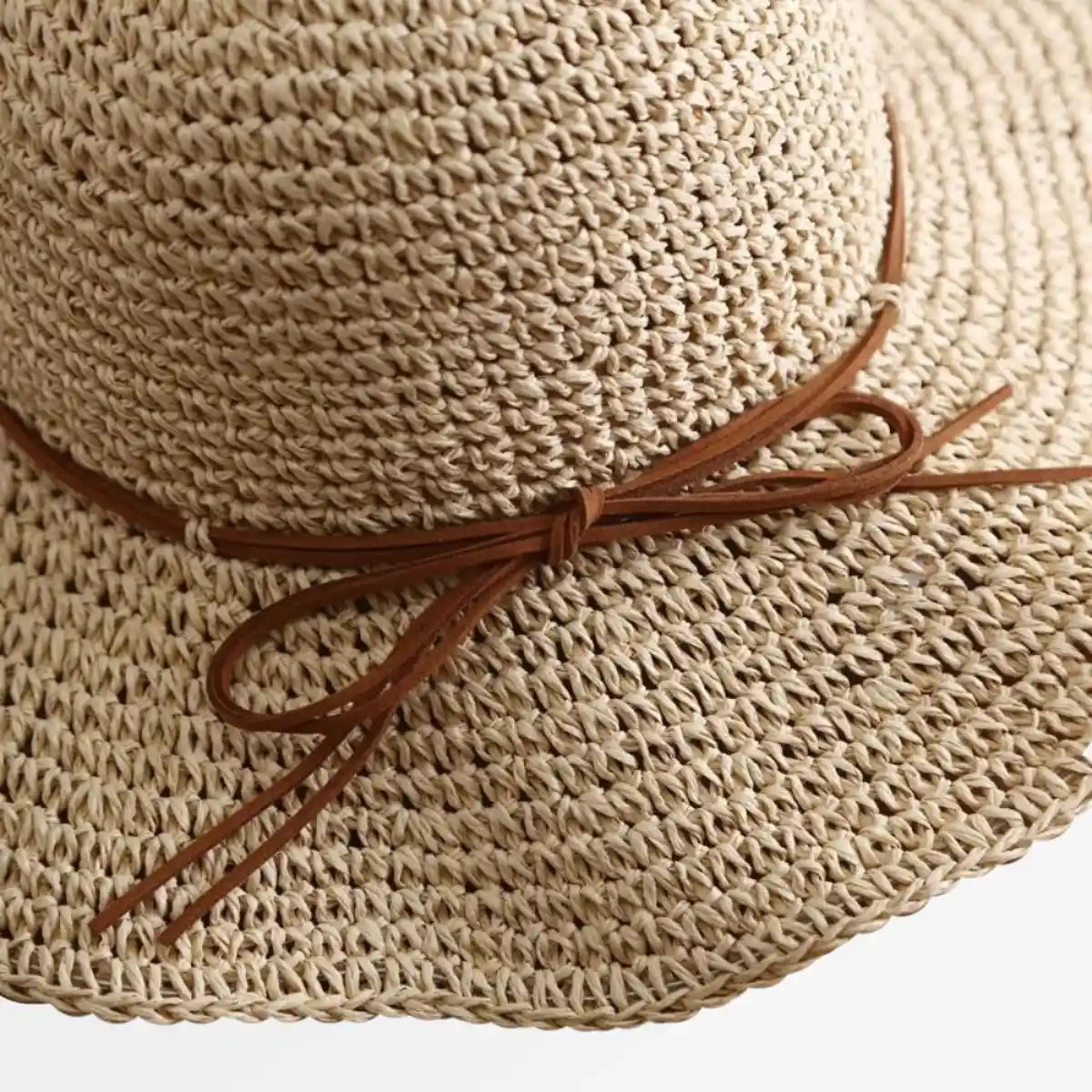 Packable Straw Bucket Hat