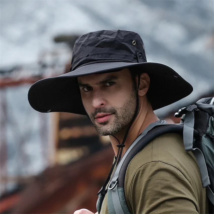 Extra Wide Brim Bucket Hat