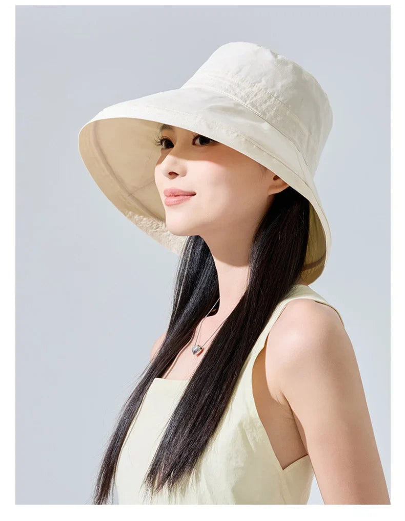 Women's White Bucket Hat