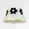 White_Crochet_Bucket_Hat flower